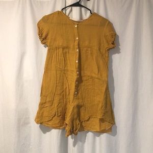 Zara Mustard Romper